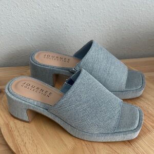 Journee Collection Womens Bessa Heeled Sandals new 7.5